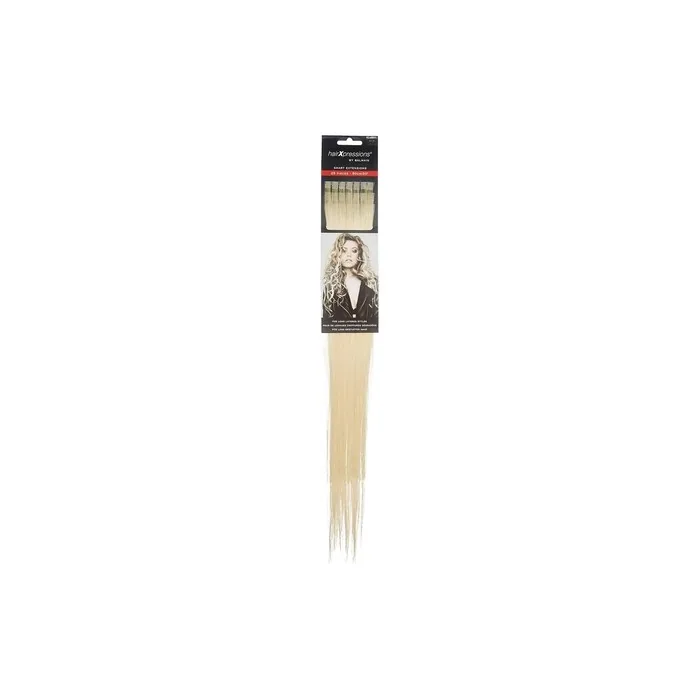 Balmain HairXpression Human Hair 25-Pieces 50cm Length 614 Bright Light Blonde Natural 190g