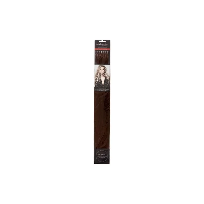 Balmain HairXpression Human Hair 25-Pieces 50cm Length 190g 4 Medium Brown
