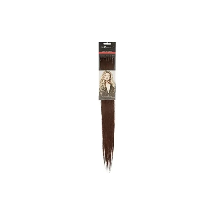 Balmain HairXpression Human Hair 25-Pieces 50cm Length 2 Dark Brown 190g