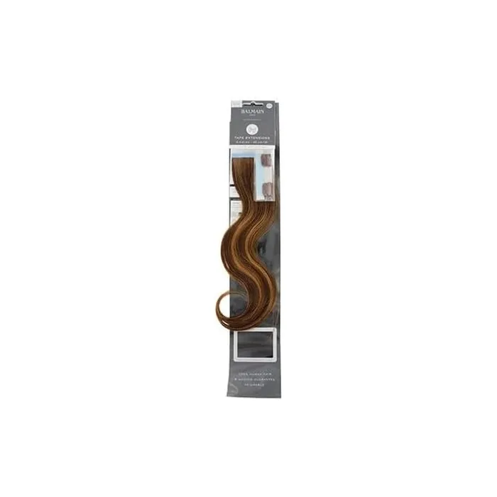 Balmain Tape Extension Human Hair 40cm Length Number 6G.8G OM Dark Gold Blonde 0.027kg - Pack of 2