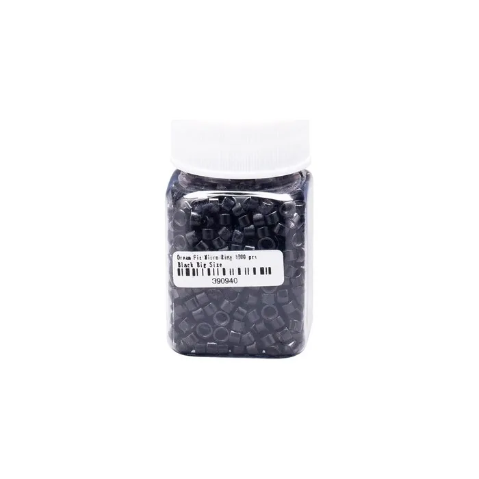 Dreamfix Micro Ring - 1000 Pieces, Black, Big Size