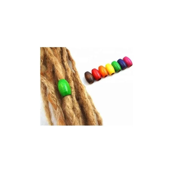 Dreamfix Hair Bead Dreadlocks Rainbow Color - 24 Pieces