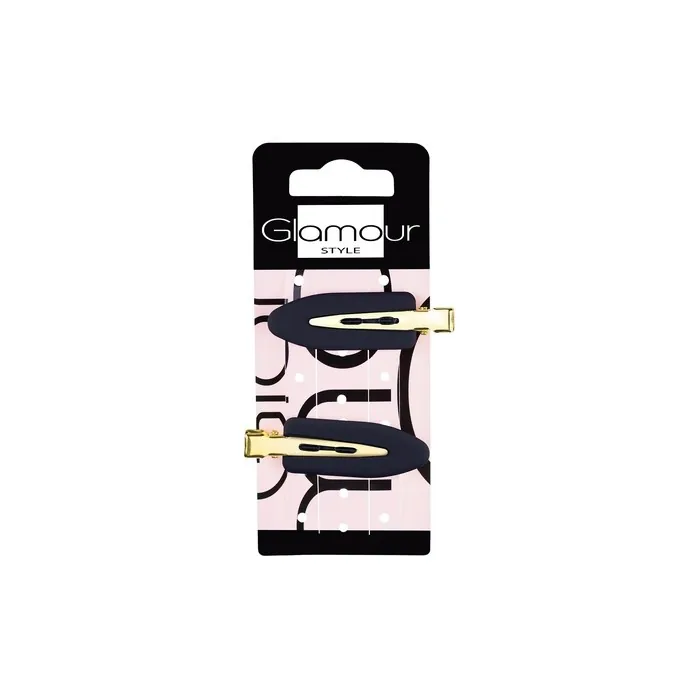 Glamour Black Hair Pins 2 Pieces
