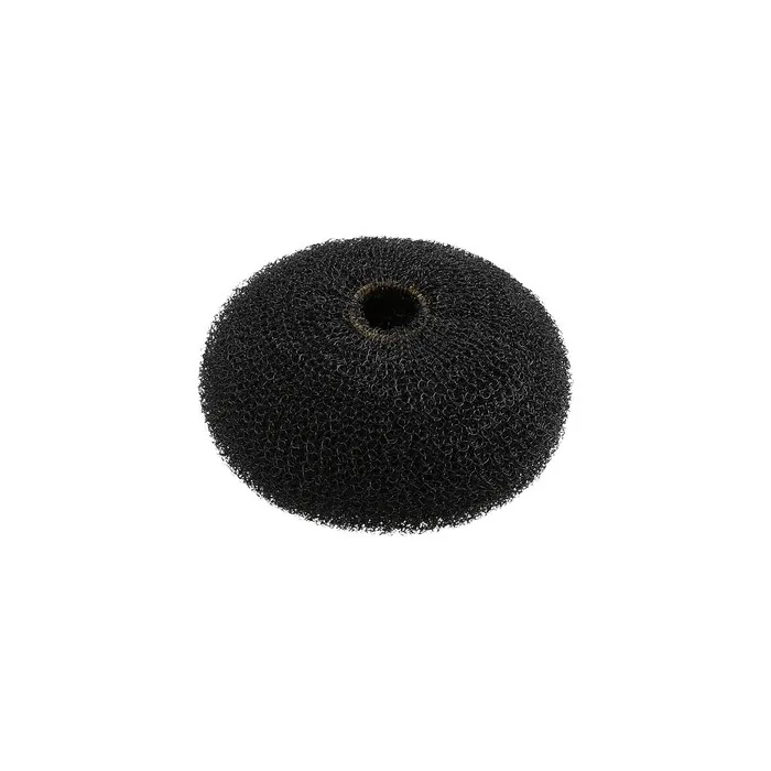 T4B LUSSONI Hair Bun Ring for Styling, Made of Durable Material 90mm Black