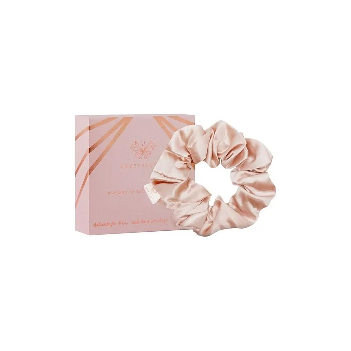 CRYSTALOVE Silk Hair Tie Gold