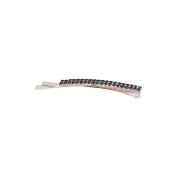 BIFULL Decorative Hairpins with Diamonds Double Black