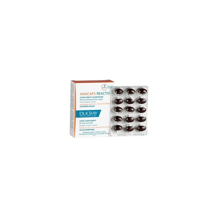 Ducray Anacaps Reactiv 30 Capsules For Reactive Hair Loss