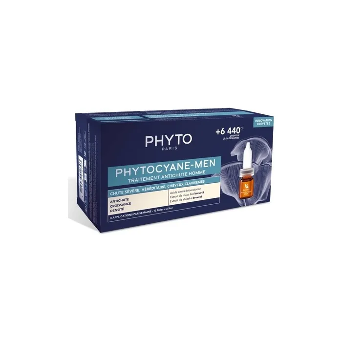 Phyto Phytocyane Men Anti Hair Loss 12 Vials Of 35ml