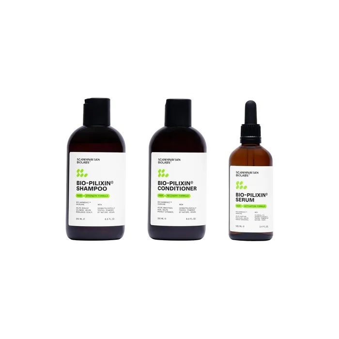 Scandinavian Biolabs Bio-Pilixin Routine for Men - Helps with Hair Shedding