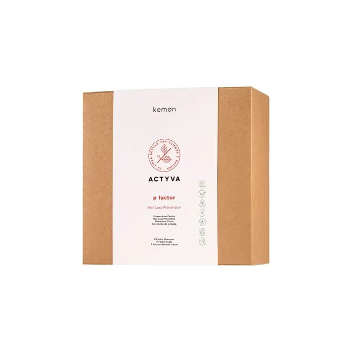 Kemon Actyva P Factor Intensive 3-Phase Hair Loss Prevention Treatment System Set 544ml