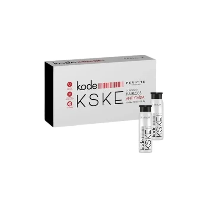 PERICHE Kode Placenta KSKE Hair Loss Treatment 10 x 10ml Black Standard