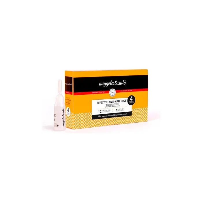 Nuggela & Sulé Ampoules against Hair Loss with Red Onion Extract - Pack of 4 x 10ml