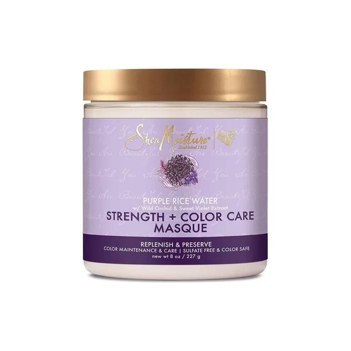 Sheamoisture Strength + Color Care Mask for Damaged Hair with Purple Rice Water 237ml