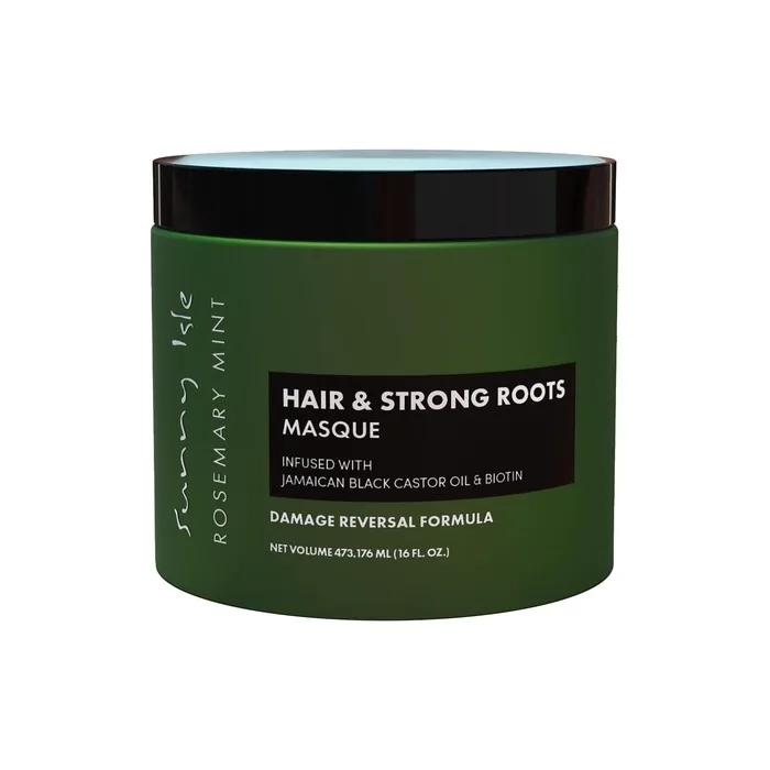 Sunny Isle Rosemary Mint Hair And Strong Roots Masque 16oz Infused With Biotin