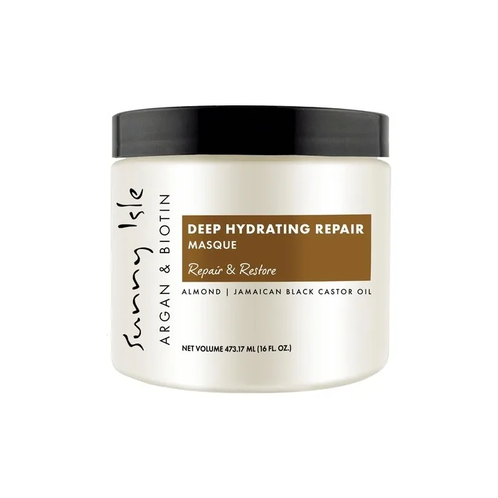Sunny Isle Argan and Biotin Deep Hydrating Intensive Repair Hair Masque 16oz