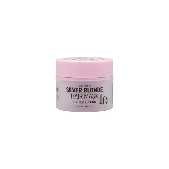 RICH Pure Luxury Silver Blonde Hair Mask Purple Hair Treatment for Blonde Platinum Bleached Silver Gray Ash Brassy Hair 8.45 Oz