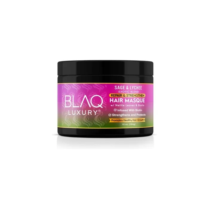 Blaq Luxury Sage & Lychee Repair and Strength Hair Masque 10oz