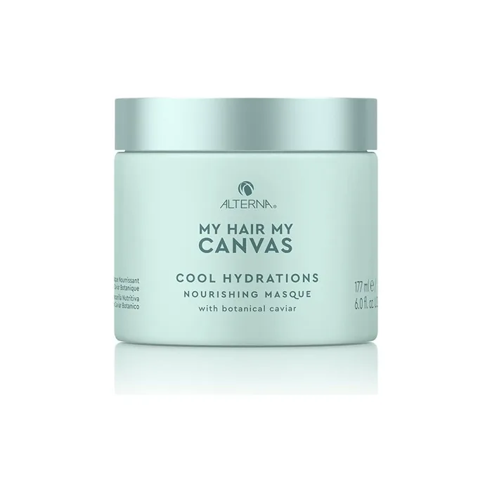 Alterna My Hair My Canvas Cool Hydrations Nourishing Masque 6 fl oz Botanical Caviar Deep Conditioning Treatment - Vegan & Peta Tested