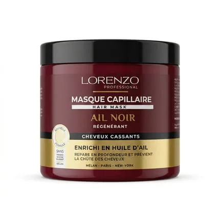 Lorenzo Professional Ail Noir Hair Mask for Brittle Hair 500ml