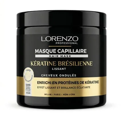 Lorenzo Professional Hair Mask with Brazilian Keratin 500ml