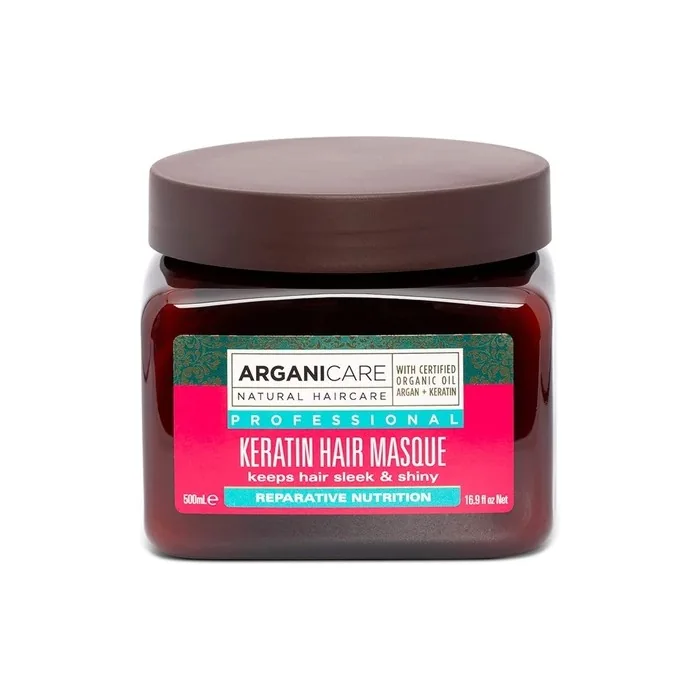 Arganicare Keratin Hair Masque with Certified Organic Argan Oil 500ml