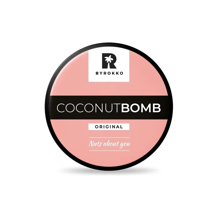 BYROKKO Coconut Bomb Hair Mask 180g Nourishing Hair Treatment for Damaged Dry Hair Vegan and Cruelty-Free