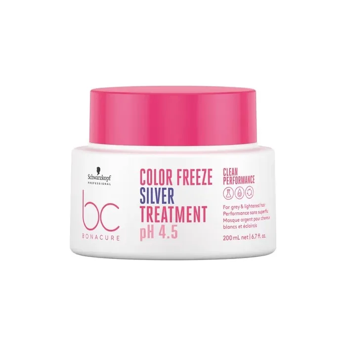 Schwarzkopf Professional Bc Color Freeze Silver Intensive Rebuilding Cream Mask For Colored Hair 200ml