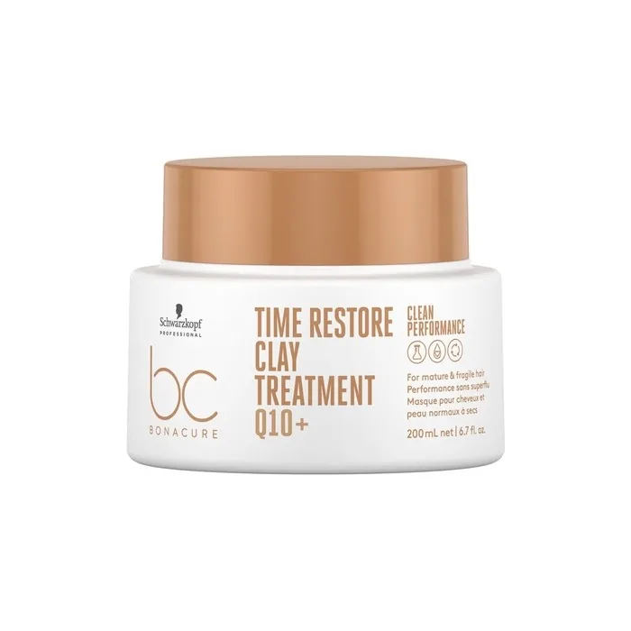 Bc Bonacure Time Restore Clay Treatment Strengthening Clay Mask For Mature And Brittle Hair 200ml