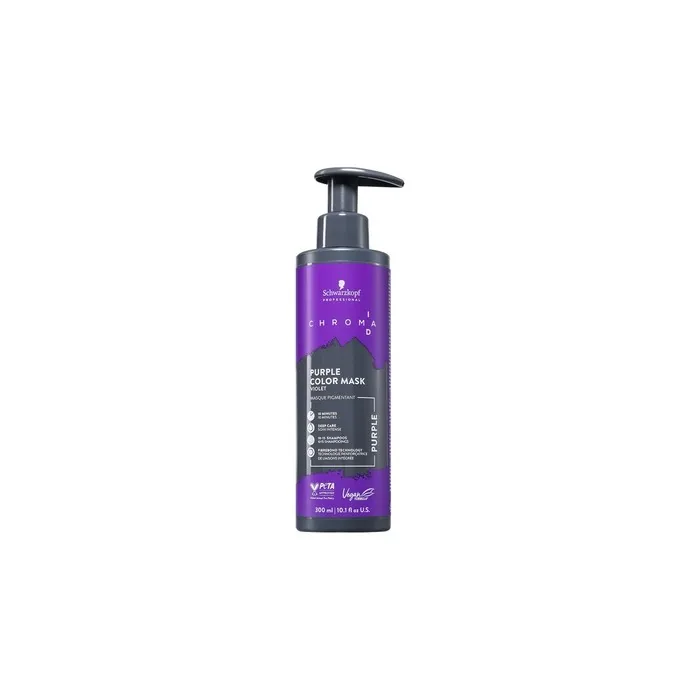Schwarzkopf Chroma ID Color Mask Purple 300ml - Semi-Permanent Hair Color Mask
