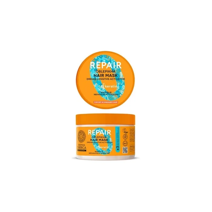 Natura Siberica Oblpikha Repair Keratin Hair Mask For Dry Hair 300ml
