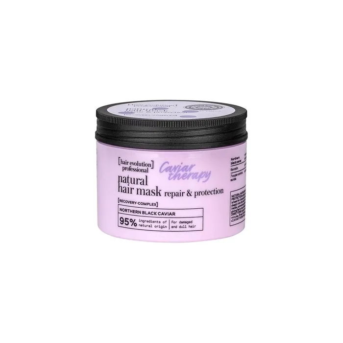 Hair Evolution Caviar Therapy Natural Hair Mask - 150ml For Damaged And Dull Hair