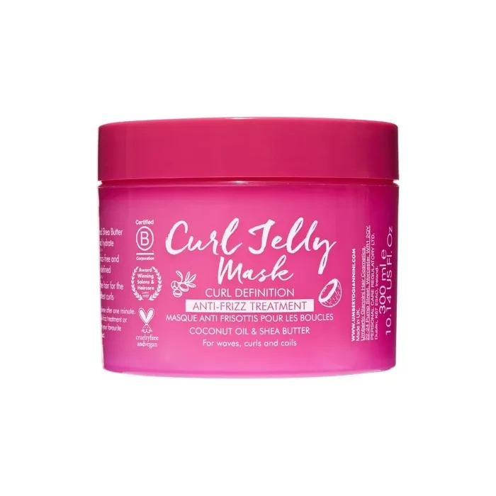 Umberto Giannini Curl Jelly Mask 300ml Deep Conditioning Anti-frizz Treatment for Curly and Coily Hair