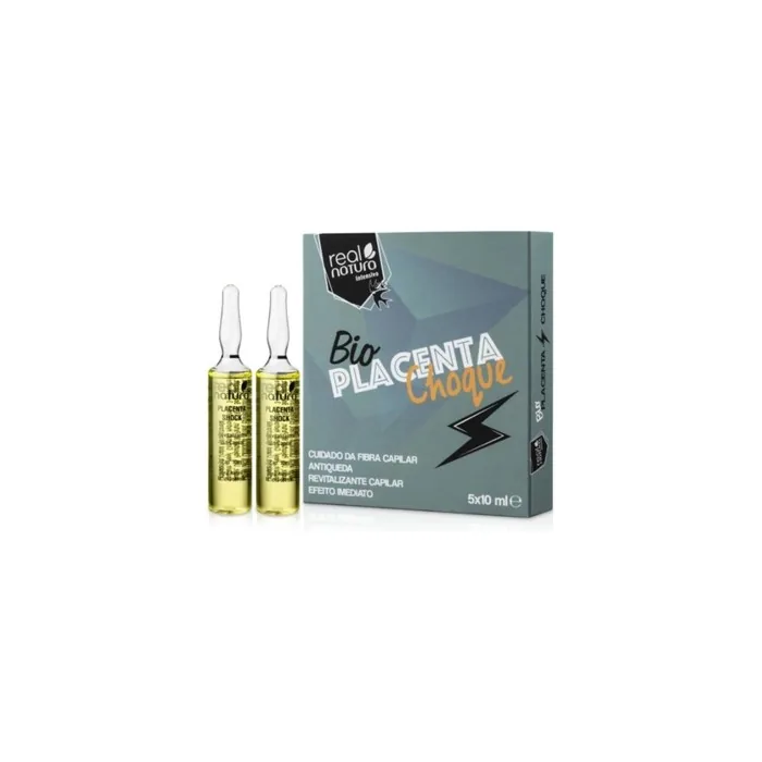 Real Natura Bio Placenta Shock Ampoules 5x10ml - Professional Hair Care