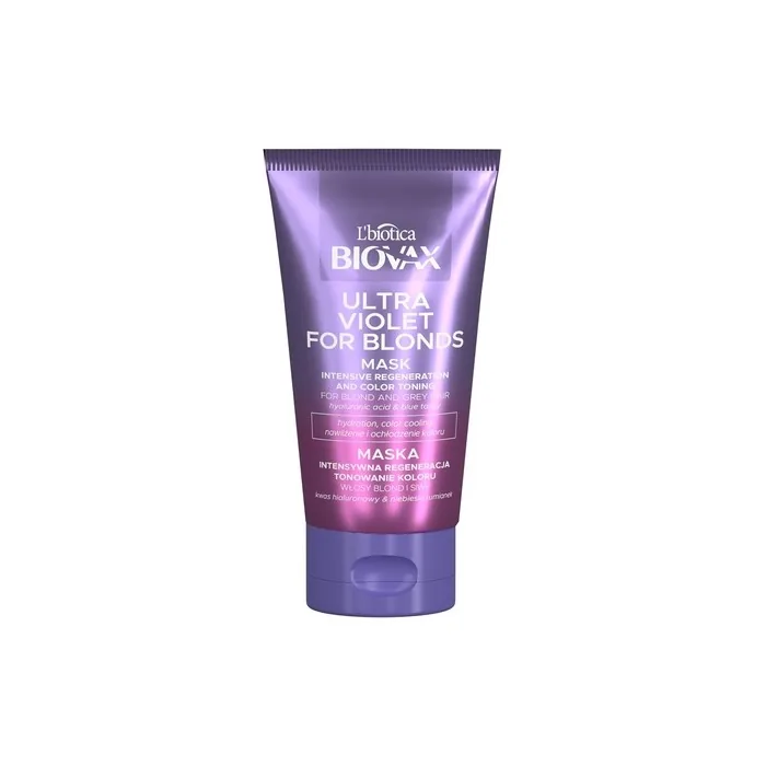 Biovax Ultra Violet Intensive Regenerating Clay Mask for Blonde and Grey Hair