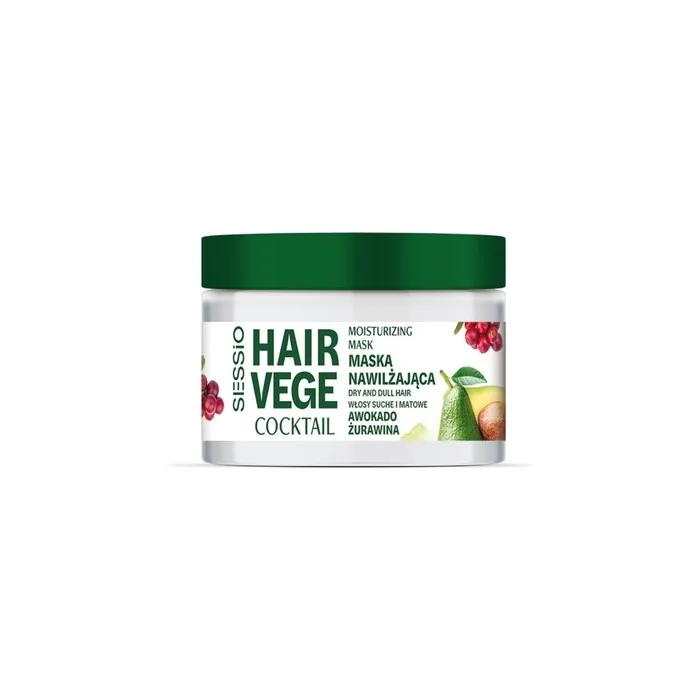 Chantal Sessio Hair Vege Cocktail Moisturizing Mask For Hair Avocado & Cranberry 250 Ml