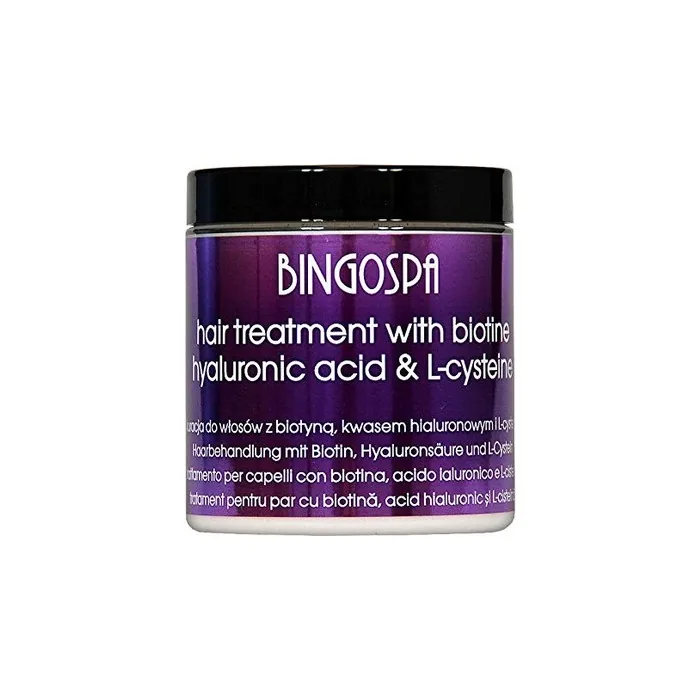 Bingospa Hair Treatment with Biotin, Hyaluronic Acid, and L-Cysteine for Strong Hair