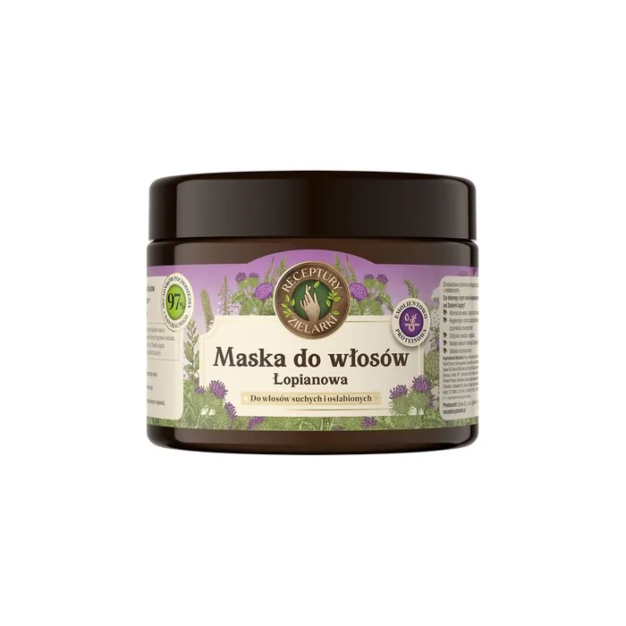Receptury Zielarki Natural Hair Mask Burdock Strengthening And Regenerating