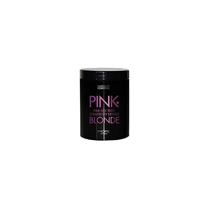 PINK BLONDE Pink Color Treatment Hair Mask with Strawberry Extract 1 Liter - Anti-Yellowing