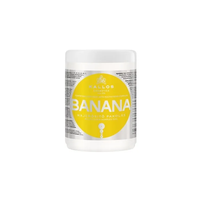 Kallos Banana Fortifying Hair Mask With Multivitamin Complex - 1000ml