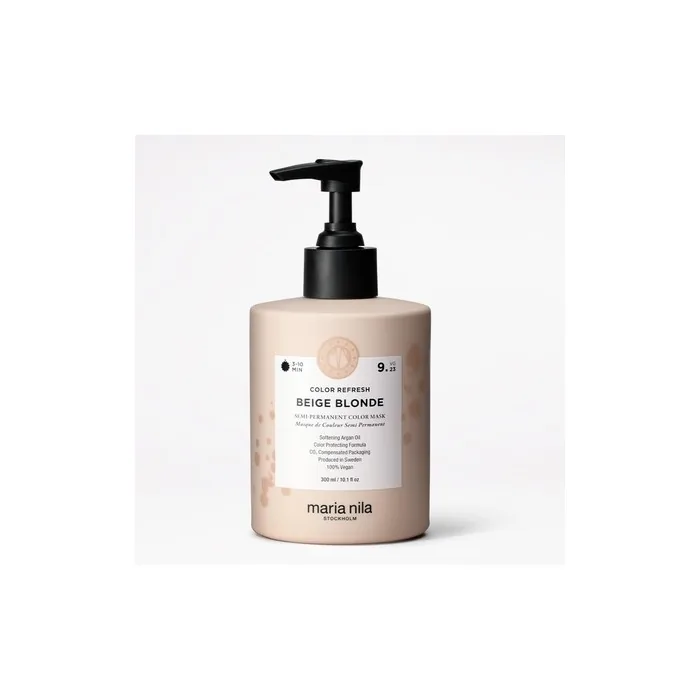 Maria Nila Colour Refresh Beige Blonde 300ml Cool Toned Soft Beige Hair Mask