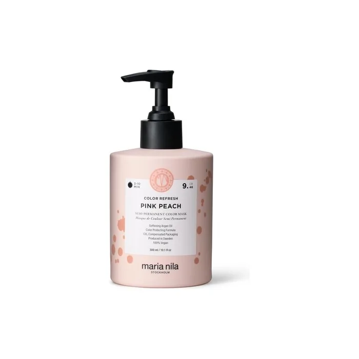 Maria Nila Colour Refresh Pink Peach 300ml Warm Pink Peach Tone Hair Mask