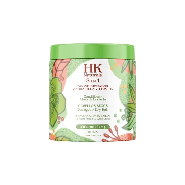 Naturals HK 3 In 1 Hemp Treatment Repairs Dry Hair 13 Oz