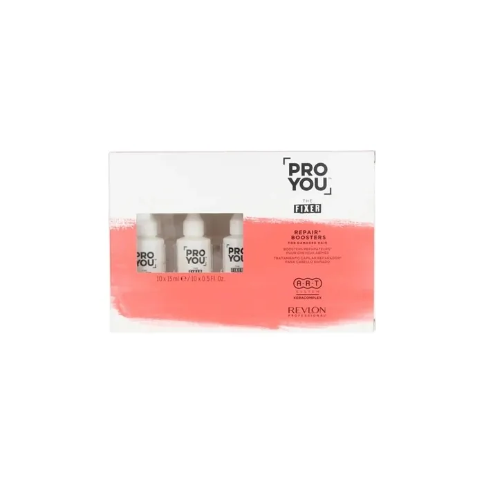 Revlon Professional Proyou The Fixer Booster Reconstruction Treatment For Damaged Hair 10 X 15 Ml