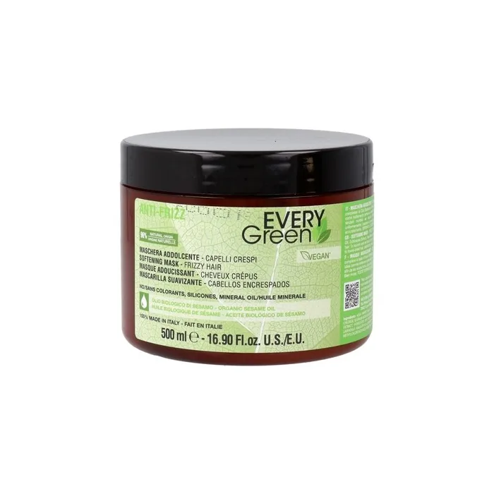 Every Green Anti Frizz Mask 500ml - Moisturizing Cream for Frizzy Hair