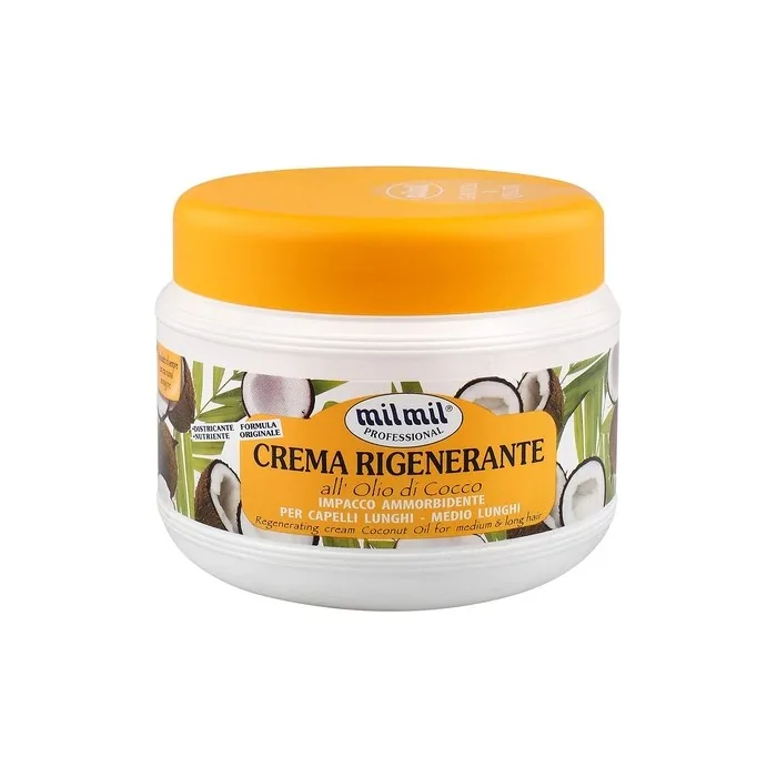 milmil Hair Mask with Coconut Oil (Crema Rigenerante) 500ml