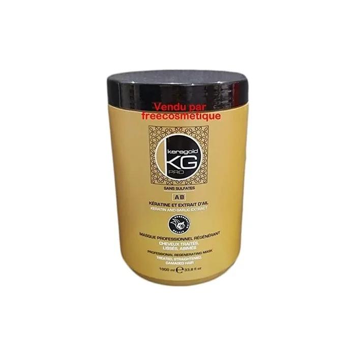 KERAGOLD PRO Keratin and Garlic Extract Sulfate-Free Regenerating Hair Mask 1L