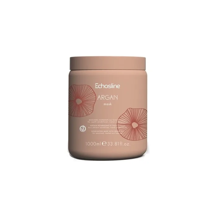 Echosline Argan Mask With Argan Oil 1000ml - Nourishing Hair Treatment