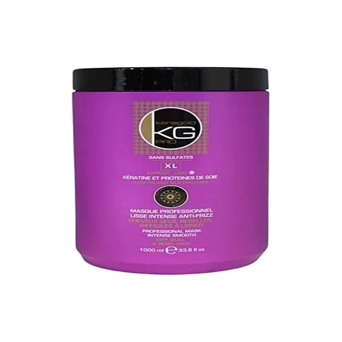 KERAGOLD PRO Keratin and Silk Protein Hair Mask for Dry/Rebellious/Difficult to Straighten Hair 1000ml