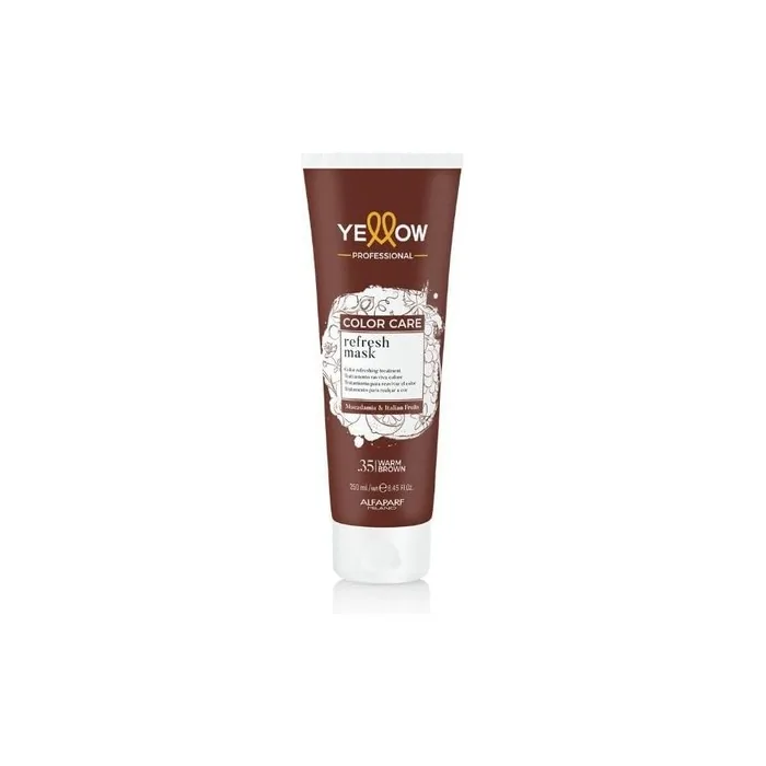 Alfaparf Milano Yellow Color Care Refresh Mask 35 Warm Brown Treatment