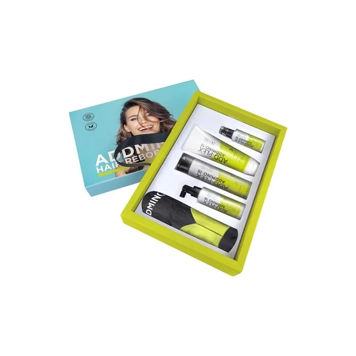 Addmino-18 Professional Hair Repair Treatment Kit - Shampoo, Mask, Leave In
